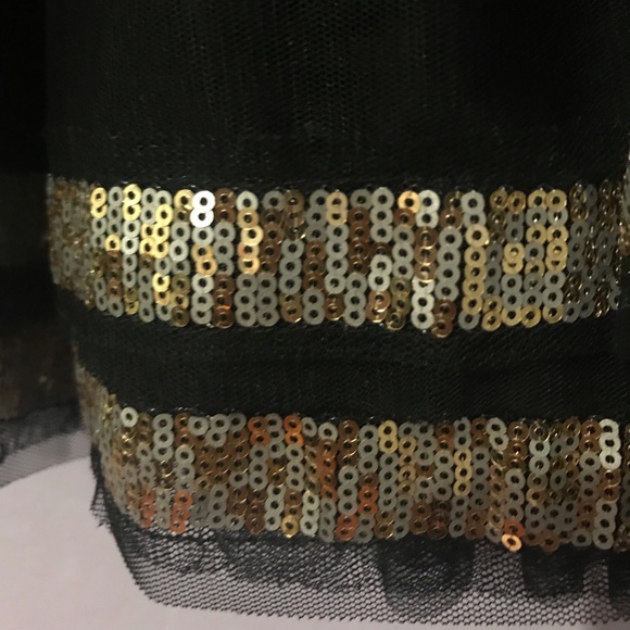 Girls Cherokee black skirt with gold sequins - Picture 5 of 5